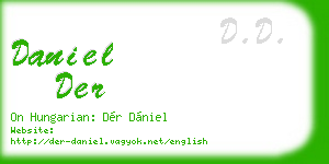daniel der business card