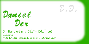 daniel der business card